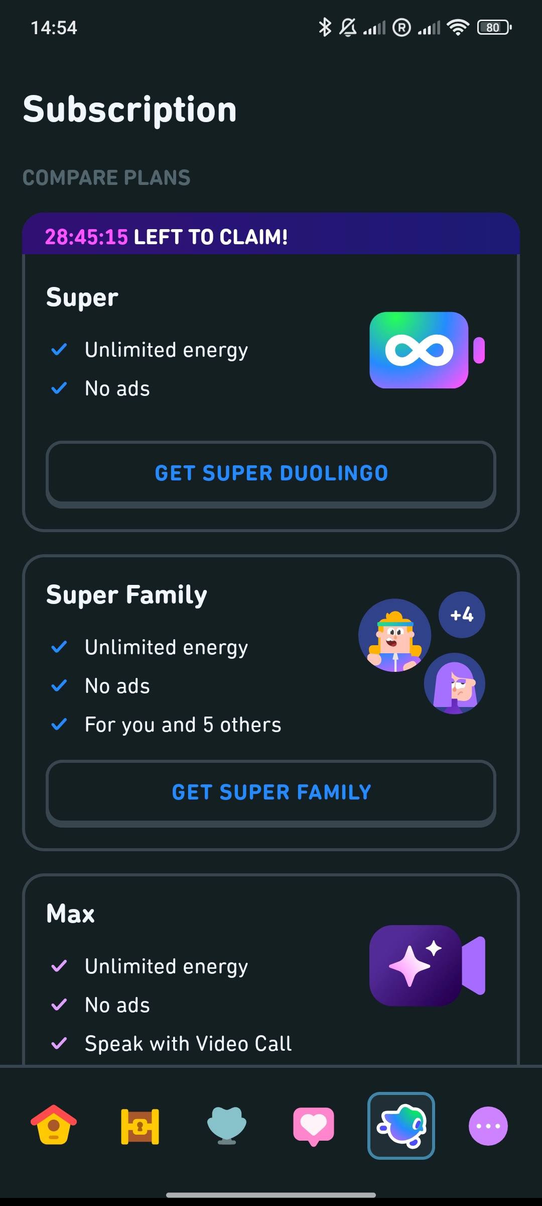 Duolingo Interface SuperDuolingo